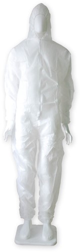 Coverall Hynex non-woven XXXL wit PP rits 1 Stuk-2