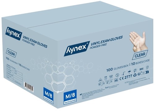 Handschoen Hynex vinyl M tr 4.5gr 100 stuks 100 Stuk-1