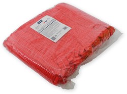 Haarnet Hynex clip non-woven rood pp 100 stuks 100 Stuk