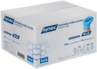 Handschoen Hynex nitril M blauw 5gr 100 stuks 100 Stuk-1