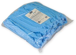 Haarnet Hynex clip non-woven blauw pp 100 stuks 100 Stuk