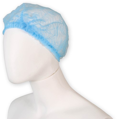 Haarnet Hynex clip non-woven blauw pp 100 stuks 100 Stuk-2