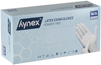 Handschoen Hynex latex M wit 5gr 100 stuks 100 Stuk