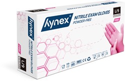 Handschoen Hynex nitril L roze 3.5gr 100 stuks 100 Stuk
