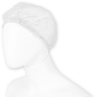 Haarnet Hynex clip non-woven wit pp 100 stuks 100 Stuk-2