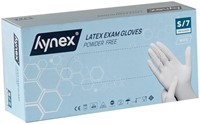 Handschoen Hynex latex S wit 5gr 100 stuks 100 Stuk