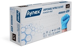 Handschoen Hynex nitril L blauw 5gr 100 stuks 100 Stuk
