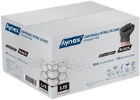 Handschoen Hynex nitril L zwart 5gr 100 stuks 100 Stuk-1