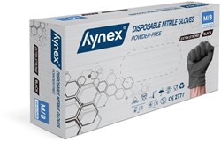 Handschoen Hynex nitril M zwart 5gr 100 stuks 100 Stuk