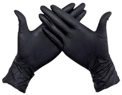 Handschoen Hynex nitril M zwart 5gr 100 stuks 100 Stuk-2