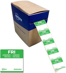 Etiket Avery HACCP vrijdag-groen 25x25mm 1000st 1000 Stuk