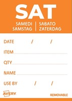 Etiket Avery HACCP zaterdag-oranje 40x56mm 500st 500 Stuk-2