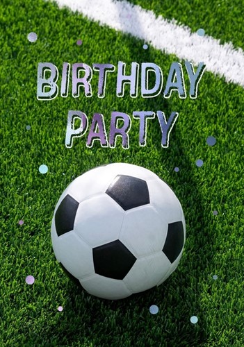 Wenskaart Hallmark uitnodiging voetbal 6 stuks 6 Stuk