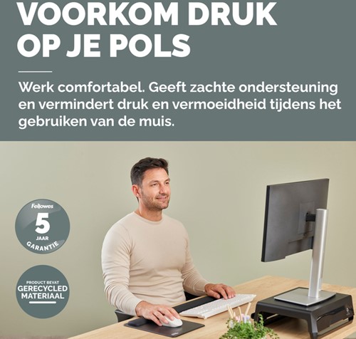 Polssteun Fellowes Breyta zwart 1 Stuk-1