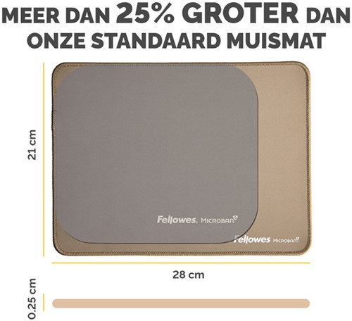 Muismat Fellowes Breyta XL zand 1 Stuk-3