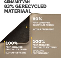 Muismat Fellowes Breyta XL zand 1 Stuk-2