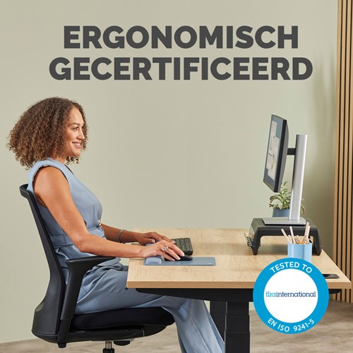 Muismat met polssteun Fellowes Breyta XL blauw 1 Stuk-4