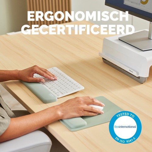 Polssteun Fellowes Breyta compact saliegroen 1 Stuk-4