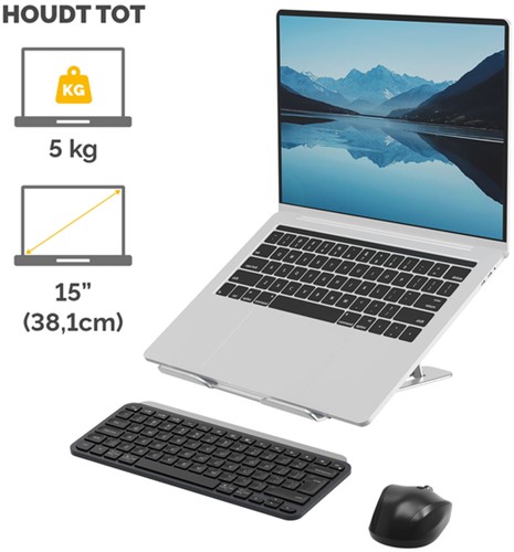 Laptopstandaard Fellowes Alumia zilver 1 Stuk-2