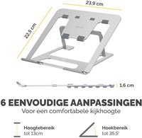 Laptopstandaard Fellowes Alumia zilver 1 Stuk-2