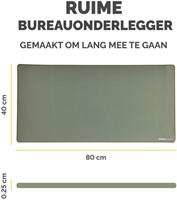 Bureau-onderlegger Fellowes Breyta saliegroen-2