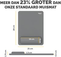 Muismat met polssteun Fellowes Breyta XL grijs 1 Stuk-2