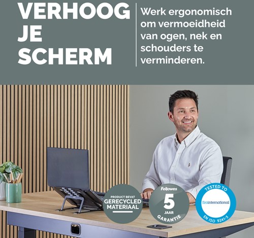 Laptopstandaard Fellowes Alumia zwart 1 Stuk-3