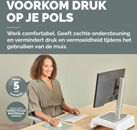 Muismat met polssteun Fellowes Breyta saliegroen 1 Stuk-1