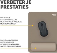 Muismat met polssteun Fellowes Breyta XL zand 1 Stuk-3