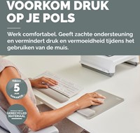 Muismat met polssteun Fellowes Breyta XL zand 1 Stuk-1
