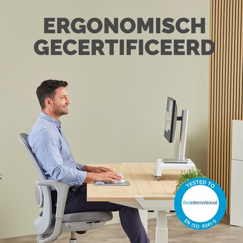 Muismat met polssteun Fellowes Breyta grijs-4