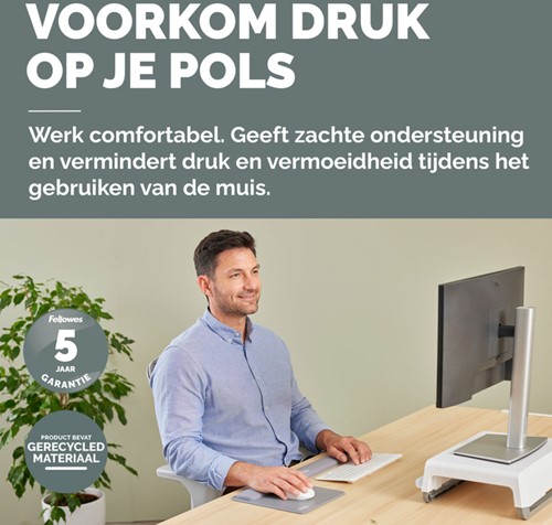 Polssteun Fellowes Breyta compact grijs 1 Stuk-1