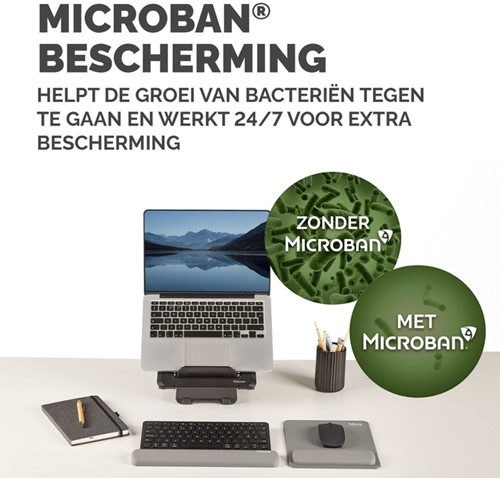 Polssteun Fellowes Breyta compact grijs 1 Stuk-2