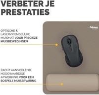 Muismat met polssteun Fellowes Breyta zand 1 Stuk-3