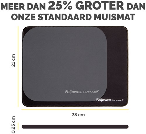 Muismat Fellowes Breyta XL zwart 1 Stuk-3