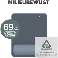 Muismat met polssteun Fellowes Breyta blauw 1 Stuk-5