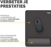Muismat met polssteun Fellowes Breyta XL zwart 1 Stuk-3