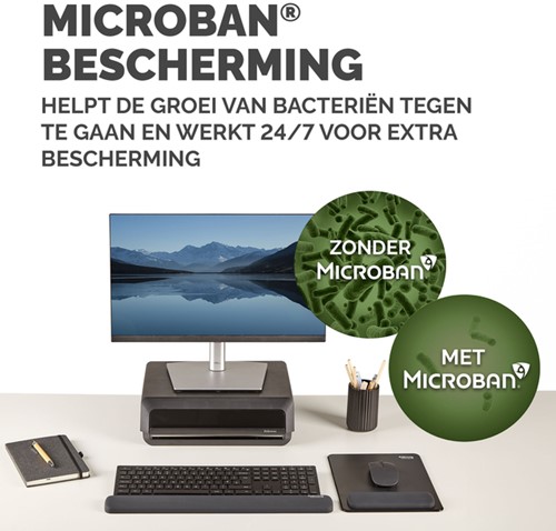 Muismat met polssteun Fellowes Breyta XL zwart 1 Stuk-2