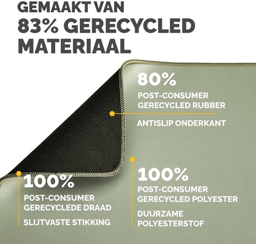 Muismat Fellowes Breyta XL saliegroen 1 Stuk-2