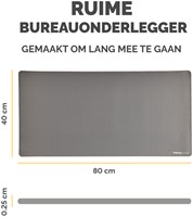 Bureau-onderlegger Fellowes Breyta grijs 1 Stuk-2