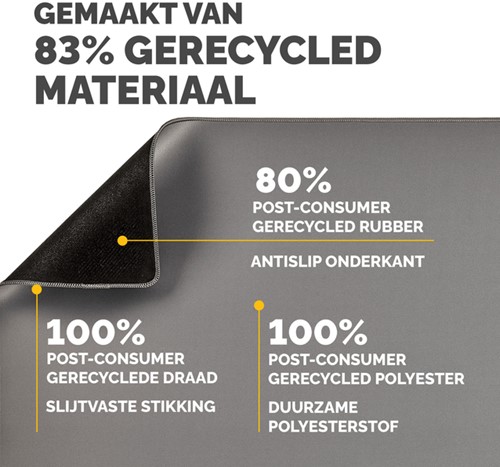 Bureau-onderlegger Fellowes Breyta grijs 1 Stuk-1