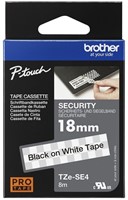 Labeltape Brother Ptouch TZeSE4 18mm wit 1 Stuk