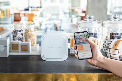 Labelprinter Brother Ptouch Cube Pro PTP910BT wit 1 Stuk-1