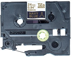 Labeltape Brother Ptouch TZeRN54 24mm marineblauw 1 Stuk