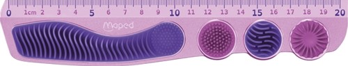 Liniaal Maped Kidy Learn Concentration 20cm paars-2