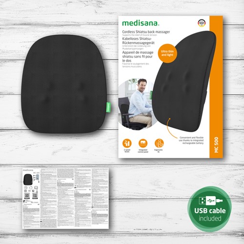 Shiatsu massagekussen Medisana MC 500 draadloos 1 Stuk-3