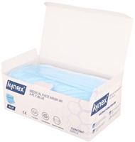 Mondmasker Hynex IIR 3-laags 50 stuks blauw 50 Stuk