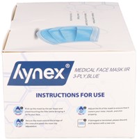 Mondmasker Hynex IIR 3-laags 50 stuks blauw 50 Stuk-3