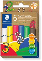 Boetseerklei Staedtler Noris jumbo set à 6 kleuren 6 Stuk