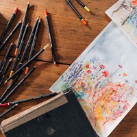 Aquarelpotlood Staedtler Mars Lumograph 12 kleuren 12 Stuk-4